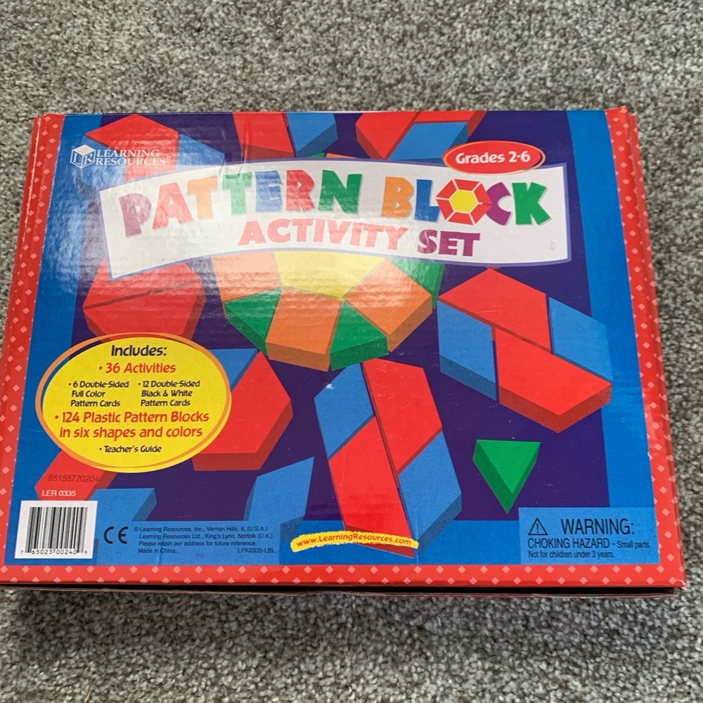 Learning Resources Pattern Block Activity Set Grades 2-6